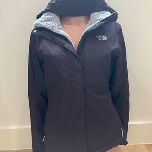 The North Face coat soft light fur purple size M
